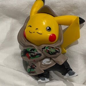Yellow Pikachu Figurine with‎ Hoodie
